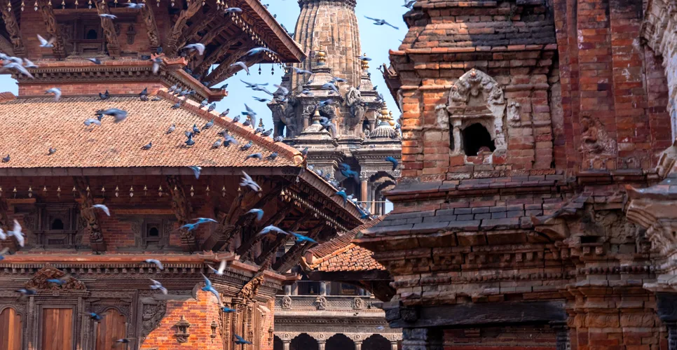Ancient temples at Patan Durbar Square