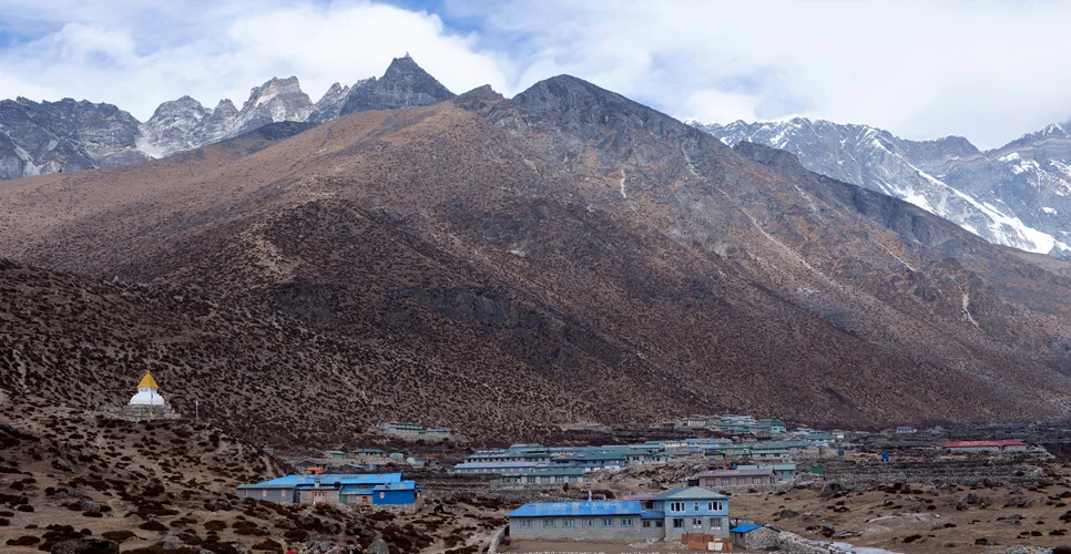 Dingboche village on the way to Everest base camp